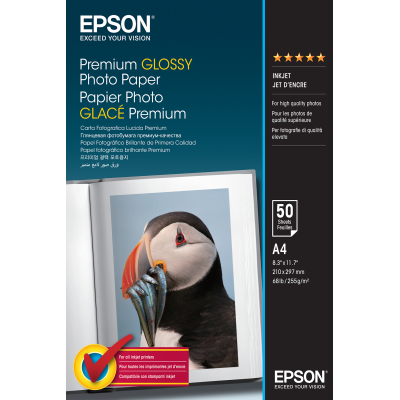 Epson Premium Glossy Photo Paper - A4 - 50 Fogli