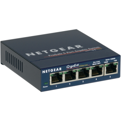 NETGEAR GS105 Non gestito Gigabit Ethernet (10/100/1000) Blu