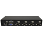 StarTech.com Switch KVM VGA USB a 4 porte con tecnologia di commutazione rapida DDM e cavi