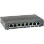 NETGEAR GS108E Gestito Gigabit Ethernet (10/100/1000) Nero