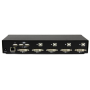 StarTech.com Switch Commutatore KVM USB DVI a 4 porte con tecnologia di commutazione rapida DDM incluso di cavi