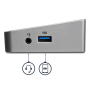 StarTech.com Docking station USB 3.0 a tre monitor - 1x HDMI - 2x DisplayPort - Dock portatile con Hub USB integrata a 5 porte e