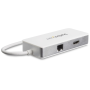 StarTech.com Adattatore Multiporta USB-C - Lettore SD ( UHS-II) - Power Delivery 100W - HDMI 4K - Gbe - 1x USB 3.0