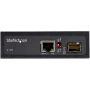 StarTech.com Media converter fibra a Ethernet 60W - Convertitore gigabit fibra ottica rame per uso industriale - PoE+ Media conv