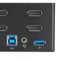 StarTech.com KVM Switch DisplayPort a 2 porte e 4 monitor - 4K 60Hz UHD HDR - KVM per desktop PC 4K DP 1.2 con hub USB 3.0 a 2 p