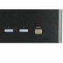 StarTech.com KVM Switch DisplayPort a due porte e triplo monitor DP - 4K 60Hz UHD HDR - KVM DP 1.2 per computer desktop con hub 
