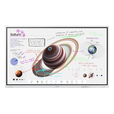 Samsung WM75B lavagna interattiva 190,5 cm (75") 3840 x 2160 Pixel Touch screen Grigio USB / Bluetooth