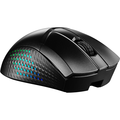 MSI CLUTCH GM51 LIGHTWEIGHT WIRELESS mouse Mano destra RF Wireless + Bluetooth + USB Type-C Ottico 26000 DPI